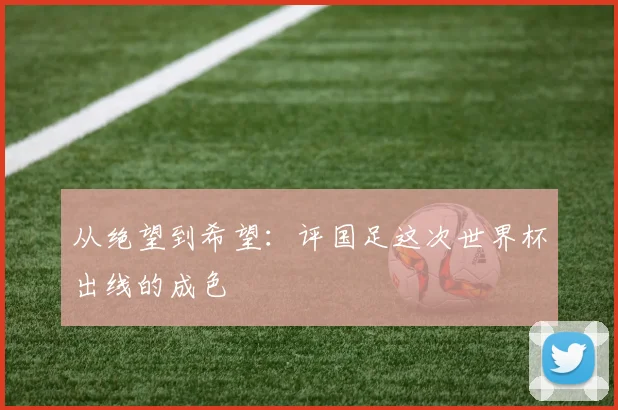 从绝望到希望:评国足这次世界杯出线的成色