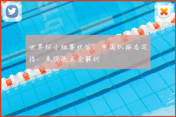 世界杯小组赛收官：中国队排名定格，表现亮点全解析